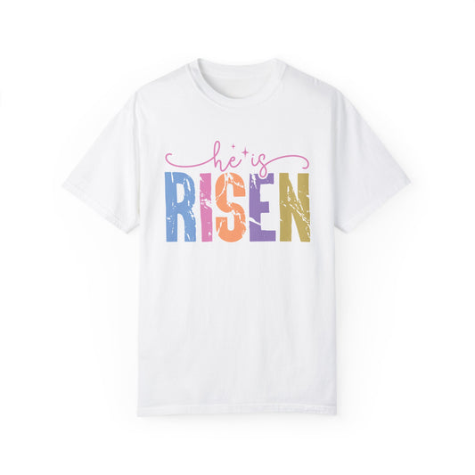 ✨ He Is Risen – Christian Easter Graphic Tee | Faith-Inspired T-Shirt