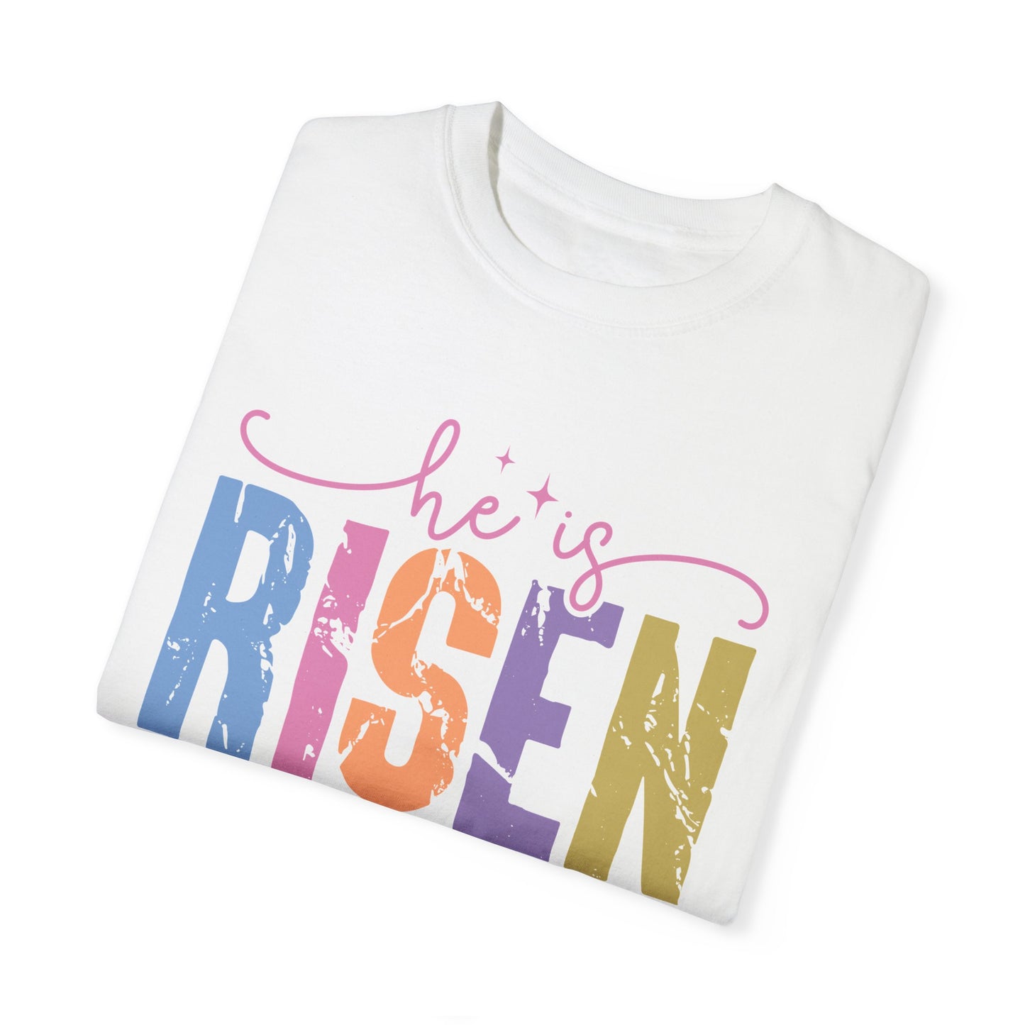 ✨ He Is Risen – Christian Easter Graphic Tee | Faith-Inspired T-Shirt