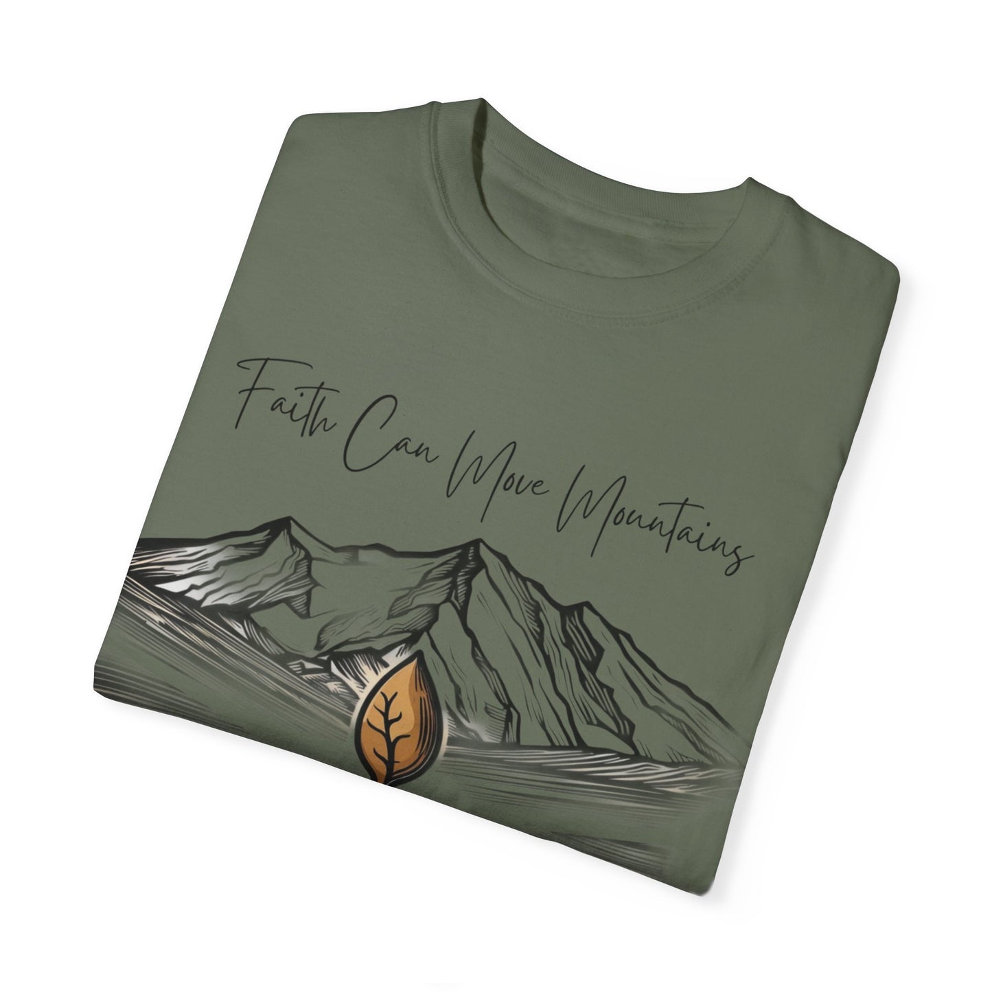 Faith Can Move Mountains – Mustard Seed Christian T-Shirt (Matthew 17:20)