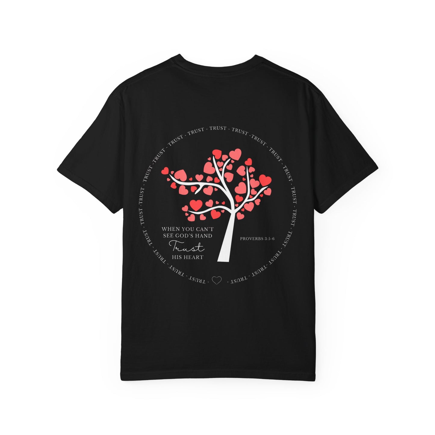 Camiseta cristiana Confía en su corazón – Proverbios 3:5-6 | Ropa basada en la fe