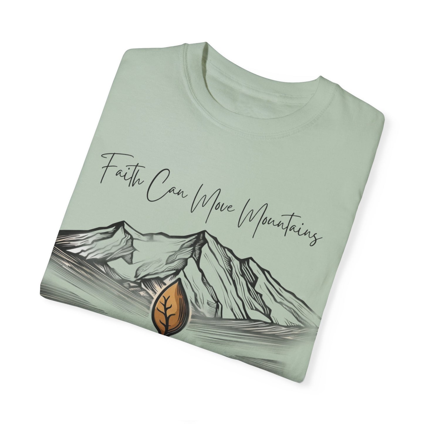 Faith Can Move Mountains – Mustard Seed Christian T-Shirt (Matthew 17:20)