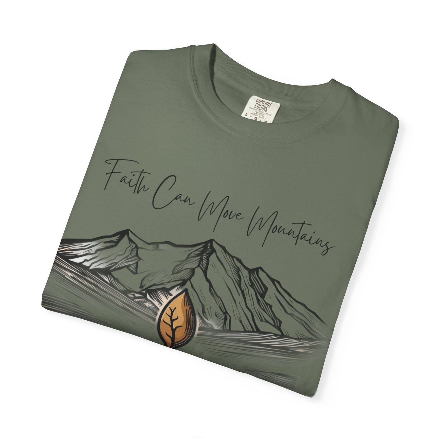 Faith Can Move Mountains – Mustard Seed Christian T-Shirt (Matthew 17:20)