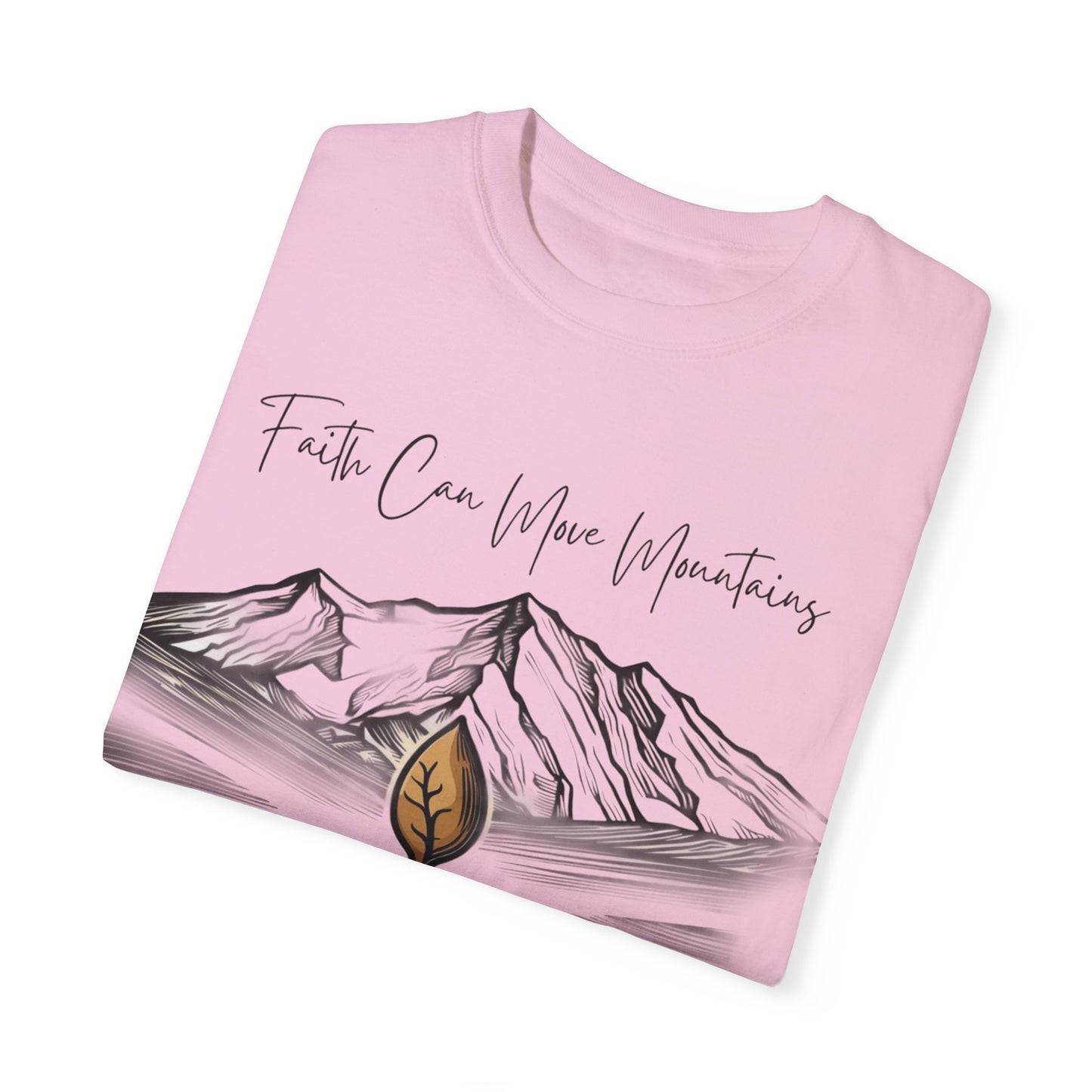 Faith Can Move Mountains – Mustard Seed Christian T-Shirt (Matthew 17:20)