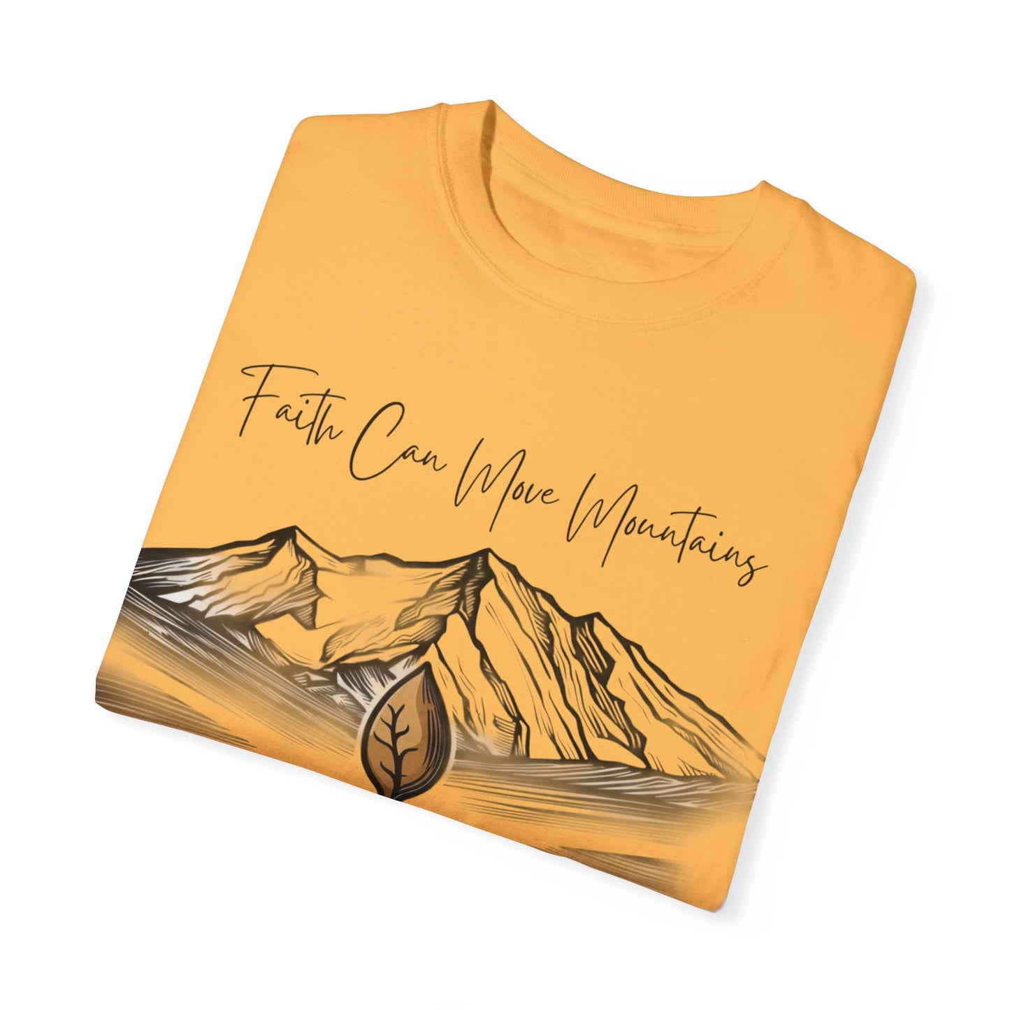 Faith Can Move Mountains – Mustard Seed Christian T-Shirt (Matthew 17:20)