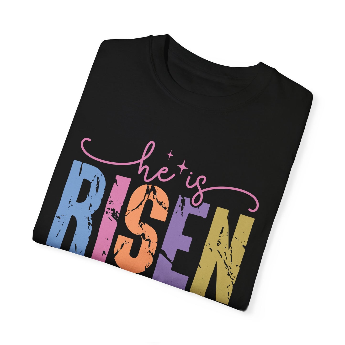 ✨ He Is Risen – Christian Easter Graphic Tee | Faith-Inspired T-Shirt