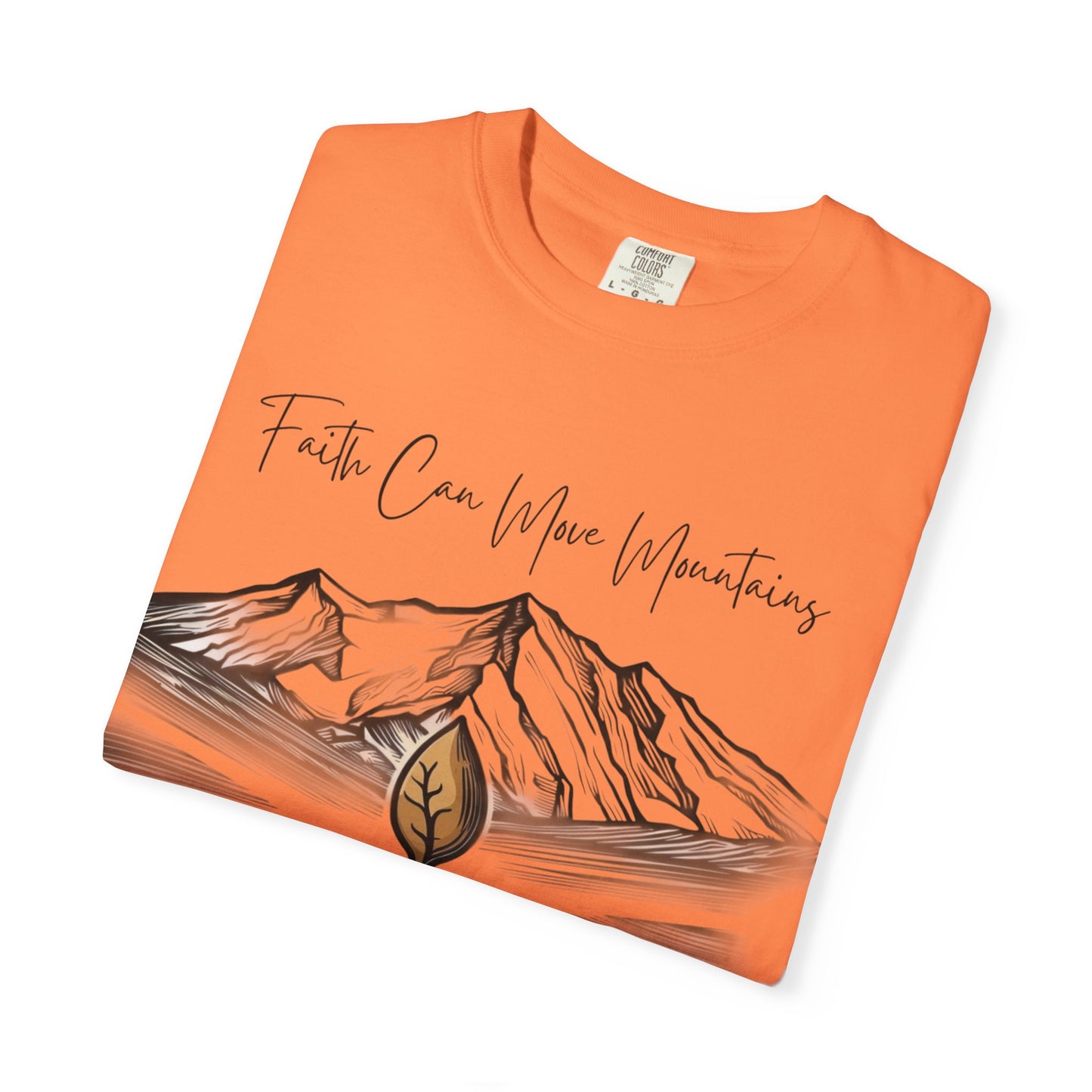 Faith Can Move Mountains – Mustard Seed Christian T-Shirt (Matthew 17:20)