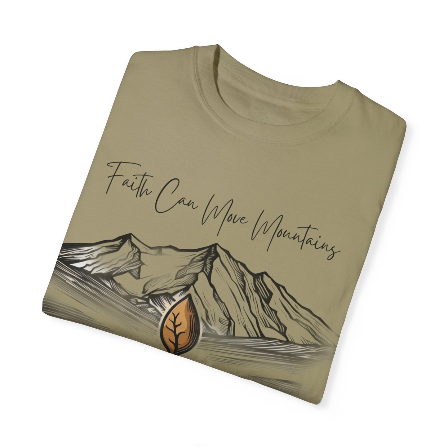 Faith Can Move Mountains – Mustard Seed Christian T-Shirt (Matthew 17:20)