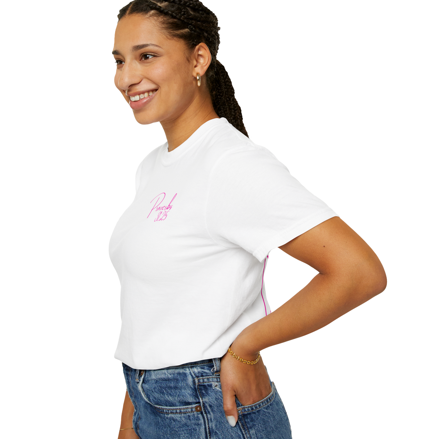 Proverbs 31:25 Christian Women's T-Shirt – Strength & Honor Scripture Tee